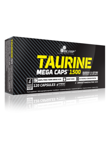 Gélules de taurine Olimp : 1500 mg d'énergie pure