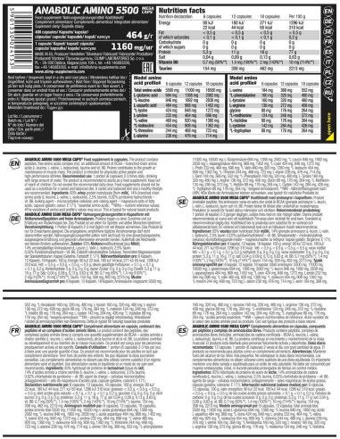 Augmente ton entraînement avec Olimp Anabolic Amino 5500