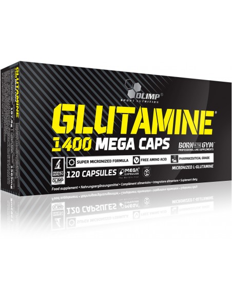 Pure L-glutamine: Olimp Glutamine Mega Caps 1400 mg