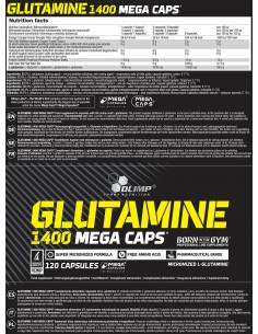L-glutammina pura: Olimp Glutamine Mega Caps 1400 mg 2