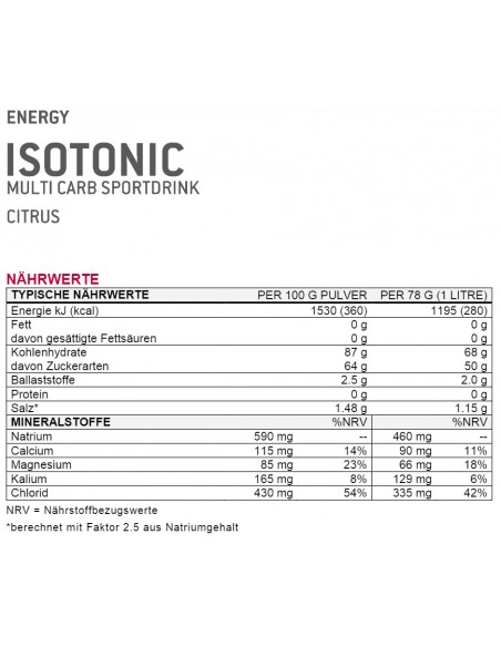 Isotonic - Sponsor Sport Food 1000g buy in swiss online shop