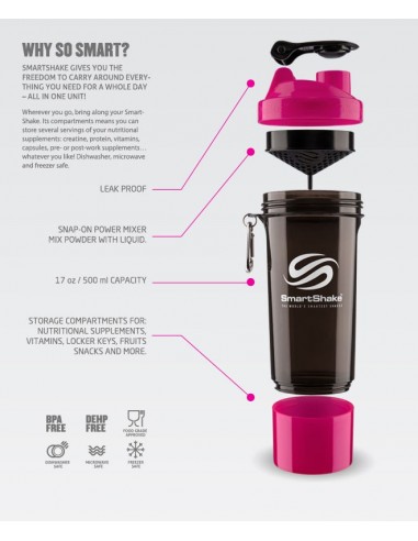 Smart Shaker Slim 500ml - Buy the original in the swiss online shop