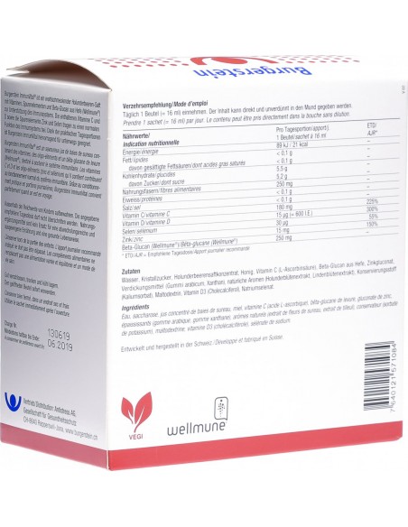 Renforce ton système immunitaire avec Burgerstein ImmunVital