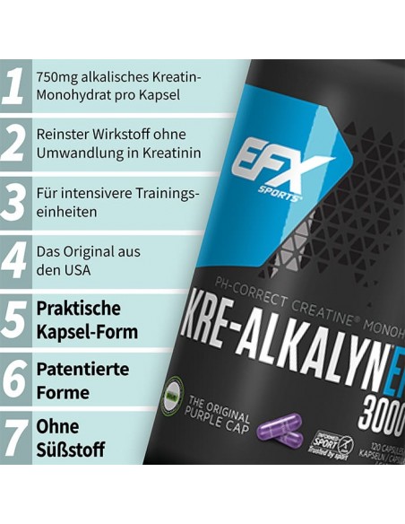 EFX Kre-Alkalyn 3000 750 mg 260 Stk