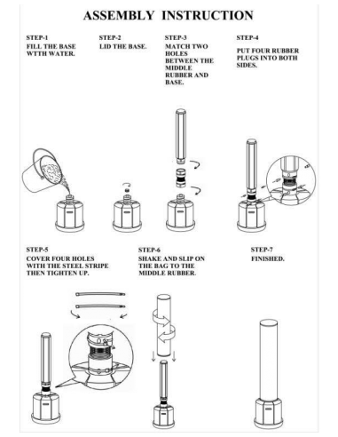 Sac de frappe sur pied - Venum Standing Punching Bag chez nous chez Vikingstore