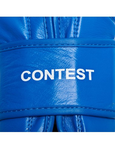 Leone Boxhandschuhe Contest Buffalo Leder blau