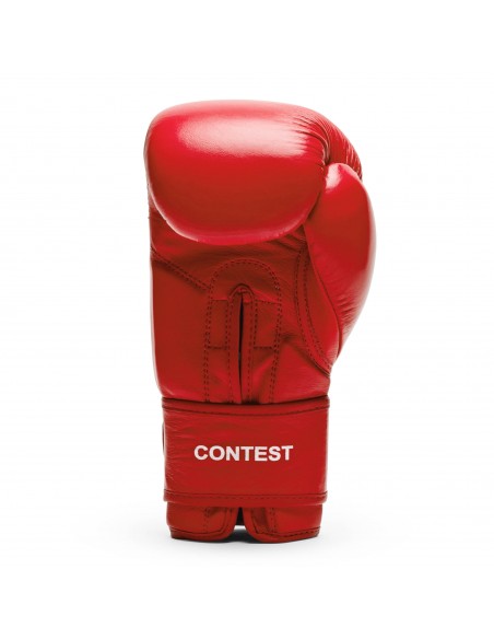 Fighting gloves red corner: Leone Contest leather boxing gloves