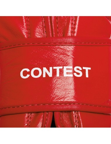 Fighting gloves red corner: Leone Contest leather boxing gloves