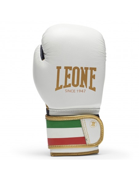 Comfort and protection: Italy boxing gloves in white - Leone1947