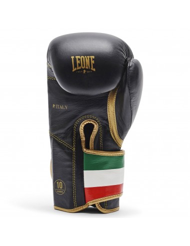 Italian quality: Leone leather boxing gloves Italy in black