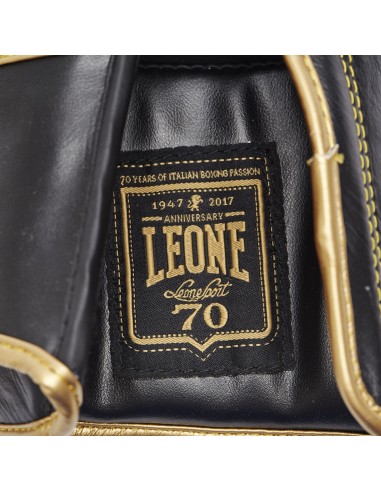 Qualità italiana: guantoni da boxe in pelle Leone Italia in nero