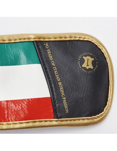 Qualità italiana: guantoni da boxe in pelle Leone Italia in nero