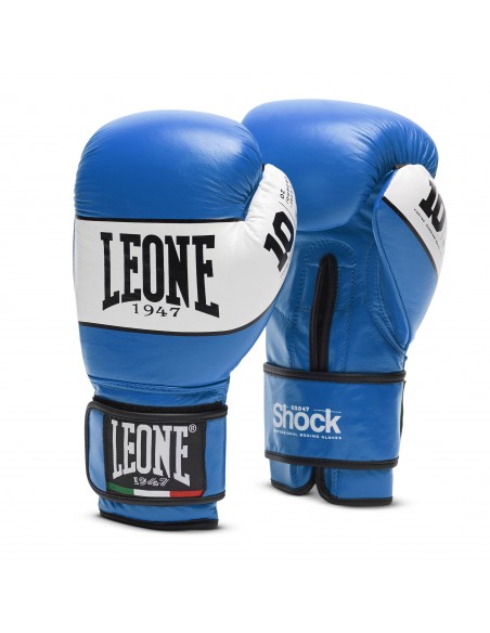 Leone Shock Boxing Gloves Blue - Perfect for your fight