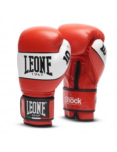 Guanti da boxe Leone Shock rossi: comfort e stile insieme