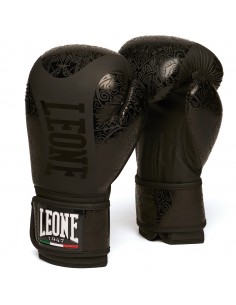 Leone Boxhandschuhe Maori Schwarz