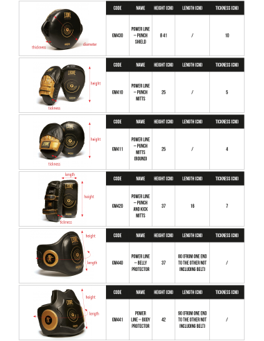 Pratzen - Power Line Punch and Kick Mitts from Leone1947 buy online