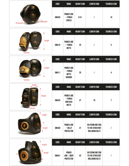 Leone1947 Buffalo leather anti-shock pads for professional athletes