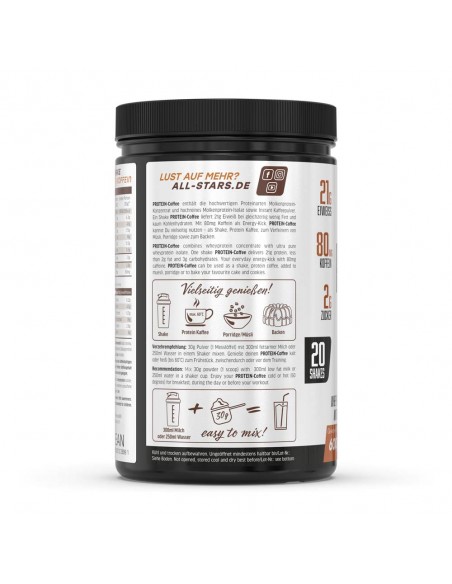 Protein Coffee d'All Stars - Développement musculaire & régime avec le plaisir du café