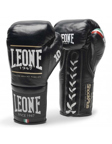 Leone Shock Plus lacé : acheter des gants de boxe premium pour les professionnels