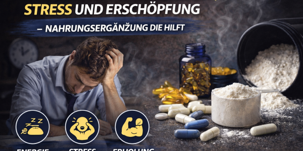 Bekämpfung von Müdigkeit, Stress und Erschöpfung - Nahrungsergänzug die hilft 