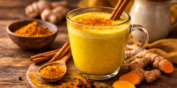 Lait d'or - les effets de la potion magique ayurvédique à base de curcuma