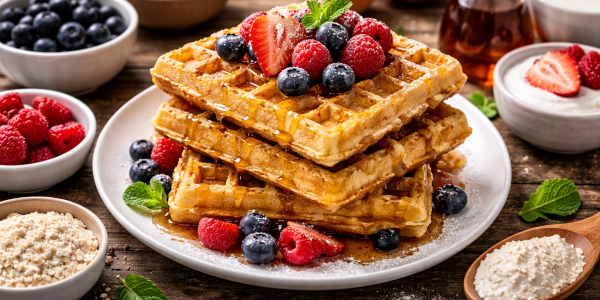 Gaufrette Low Protein Carb - Recette