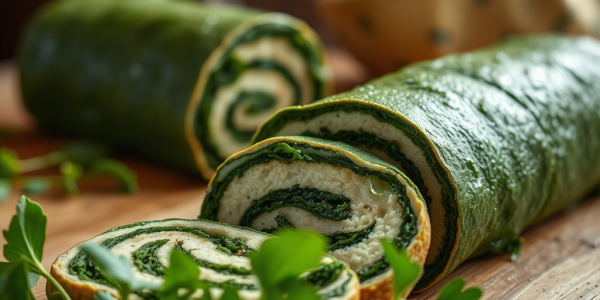 Roulade aux épinards Low Carb : un régal pour les enthousiastes du fitness