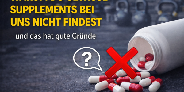 Pourquoi tu ne trouves pas certains compléments chez nous - et il y a de bonnes raisons à cela