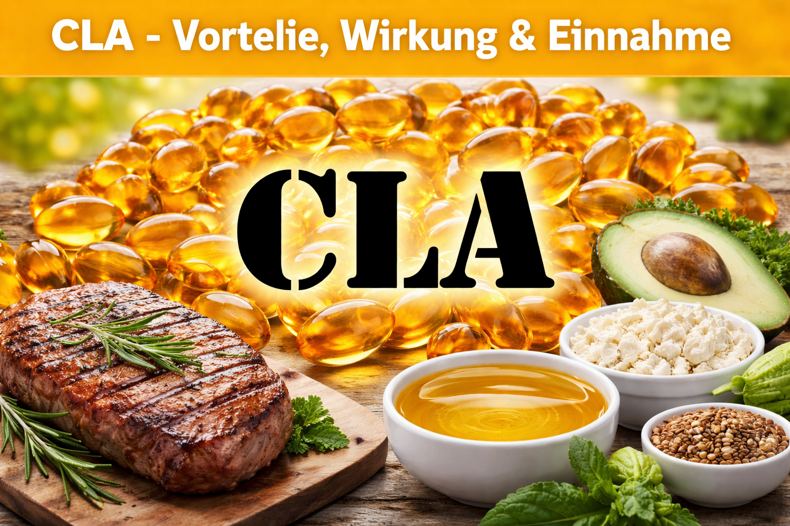 CLA (konjugierte Linolsäure) - Anwendung, Wirkung und Dosierung für Deine Fitnessziele