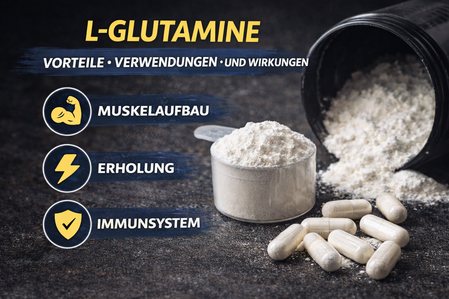 L-Glutammina: Benefici, usi ed effetti