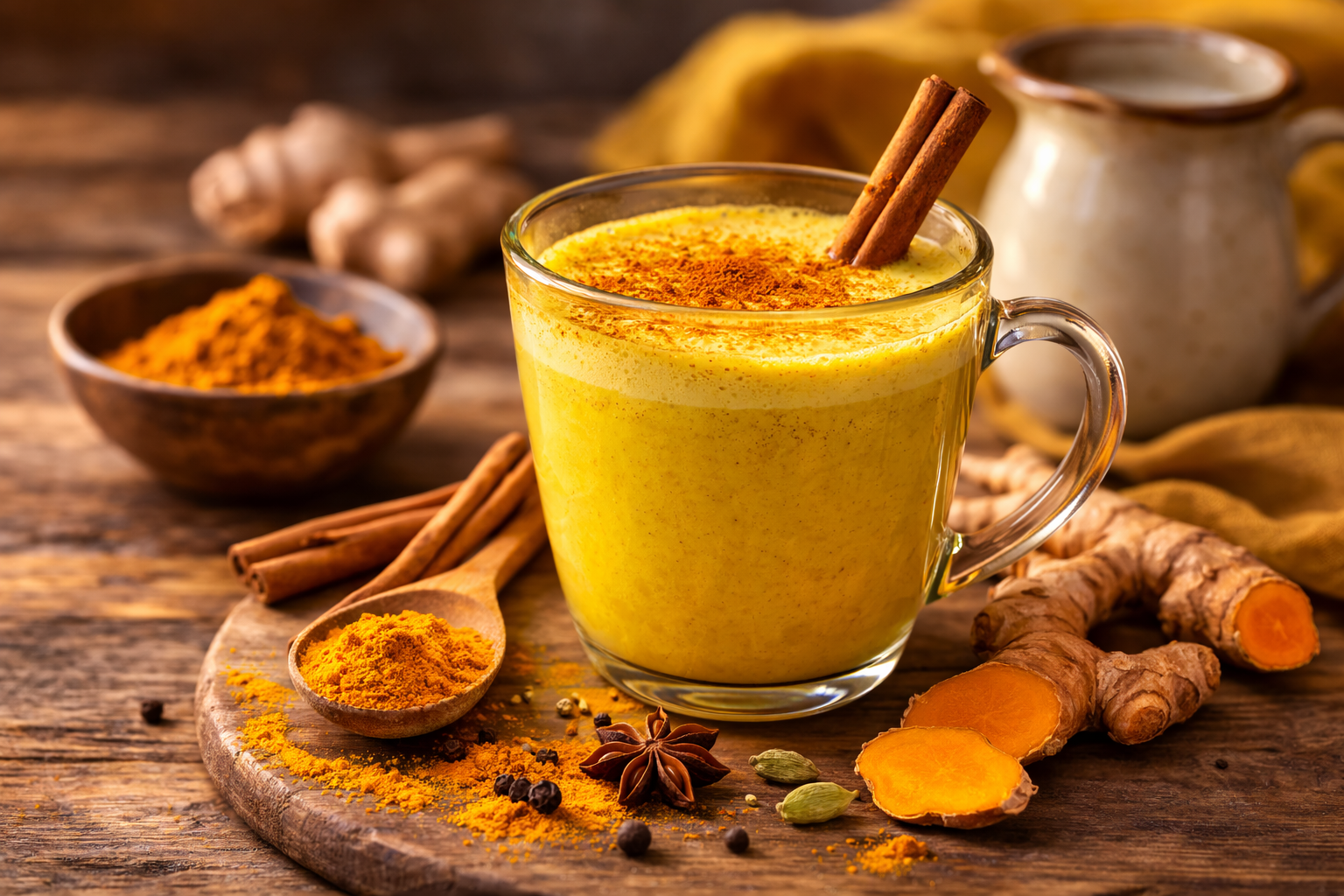 Latte d'oro: l'effetto della pozione magica ayurvedica a base di curcuma