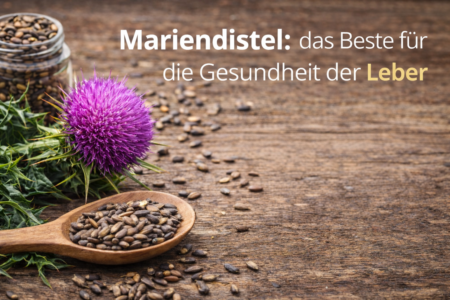 Mariendistel: das Beste für die Gesundheit der Leber  