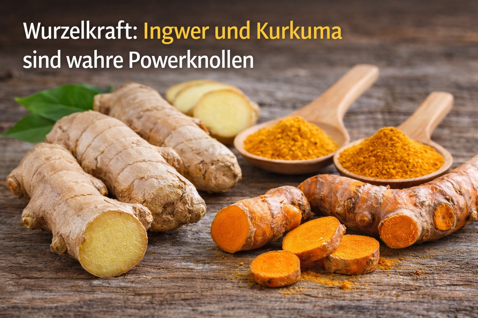 Root power: ginger and turmeric are real power bulbs