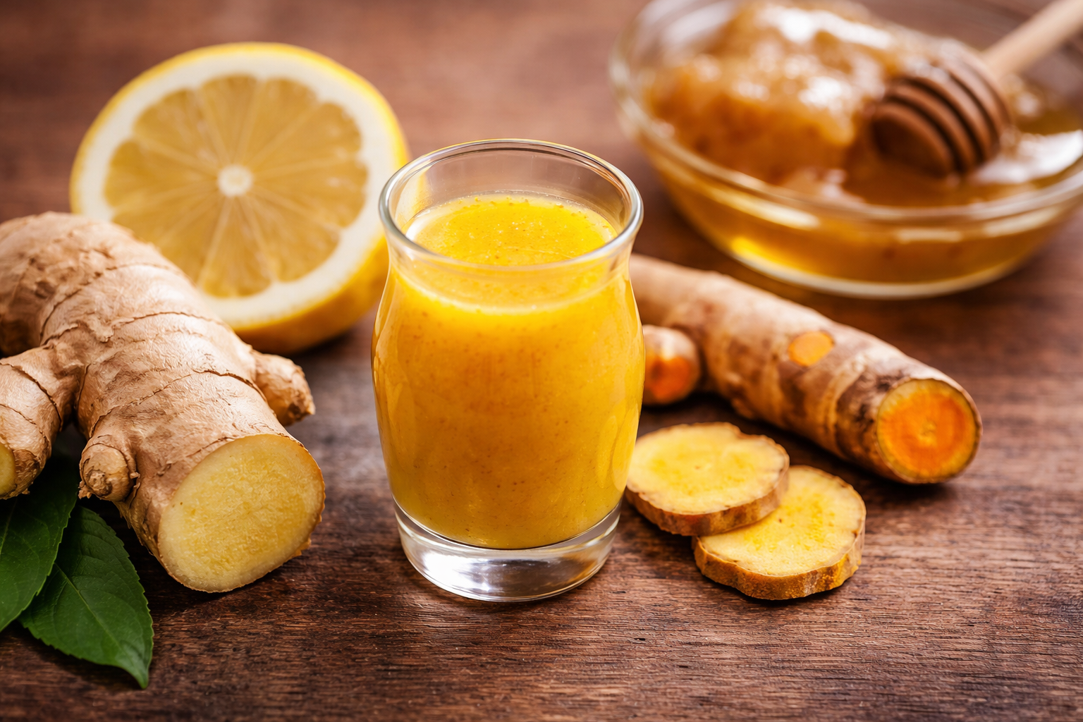 Shot allo zenzero e curcuma - Ricetta