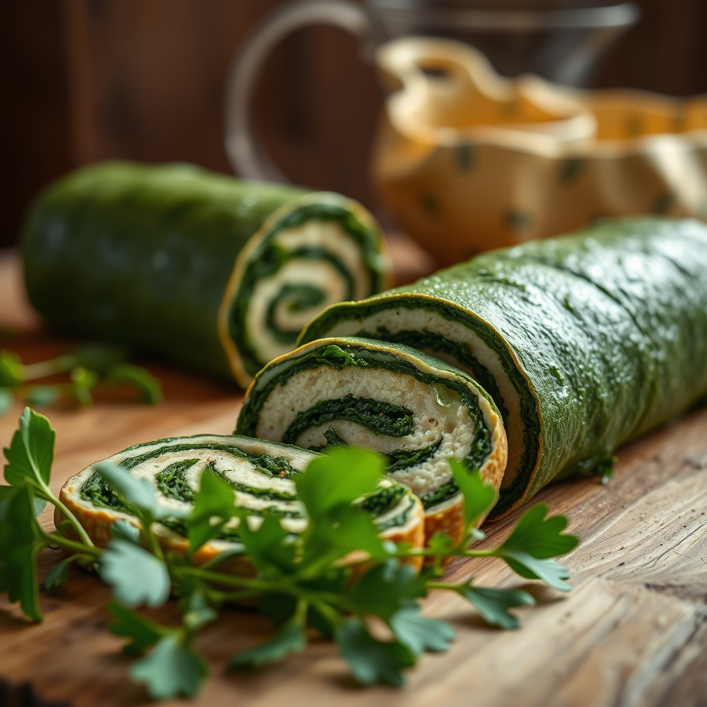 Roulade aux épinards Low Carb : un régal pour les enthousiastes du fitness
