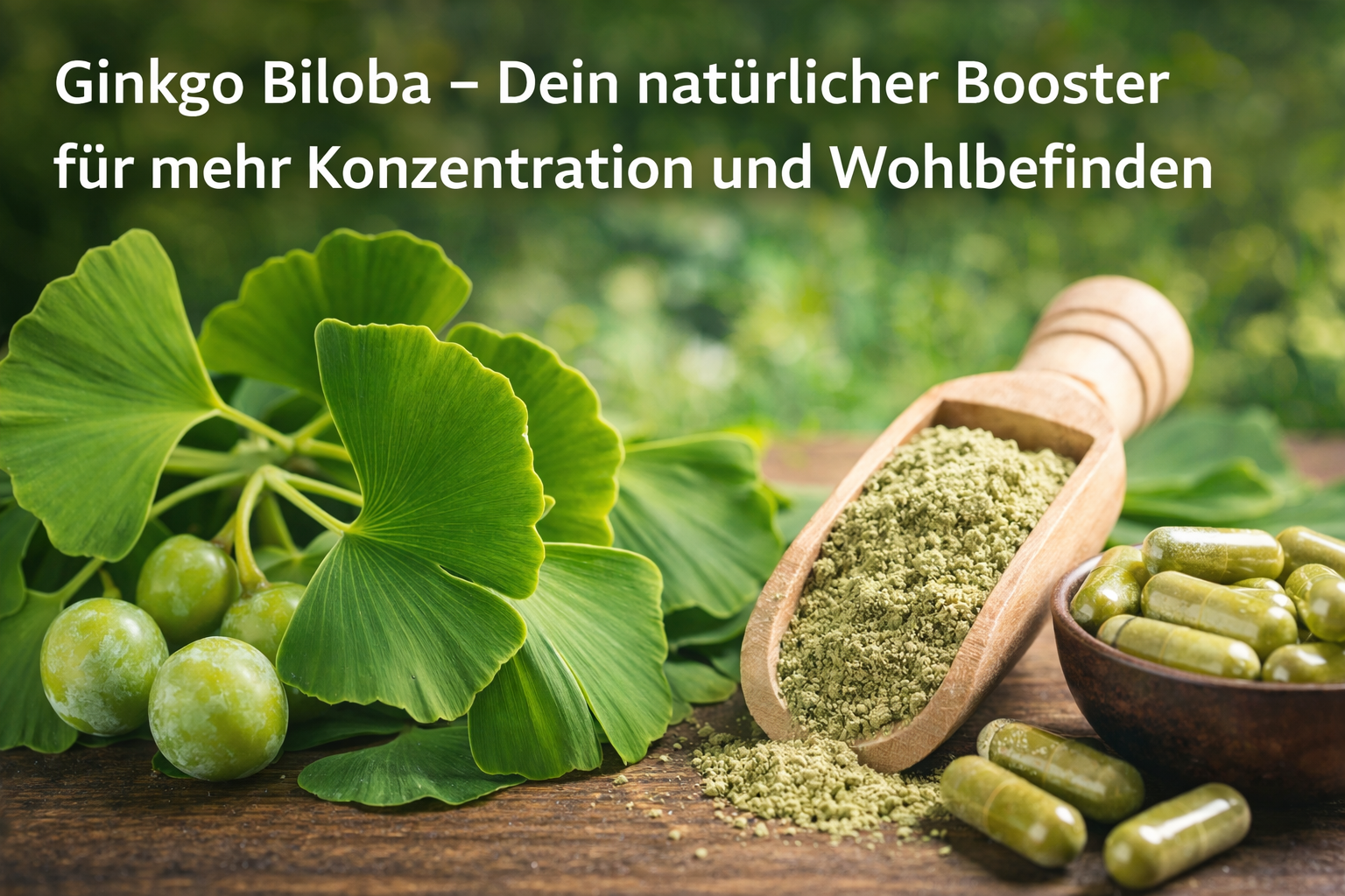 Ginkgo Biloba - Dein natürlicher Booster für mehr Konzentration und Wohlbefinden
