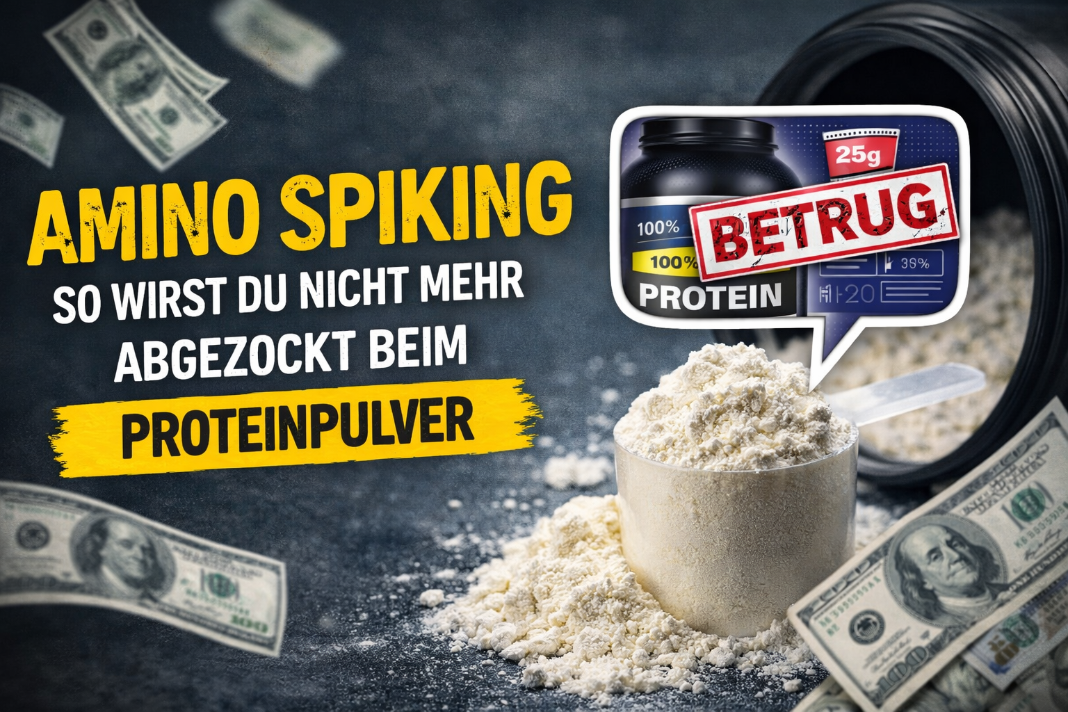 Aminospiking - Voici comment ne plus te faire arnaquer sur les protéines en poudre