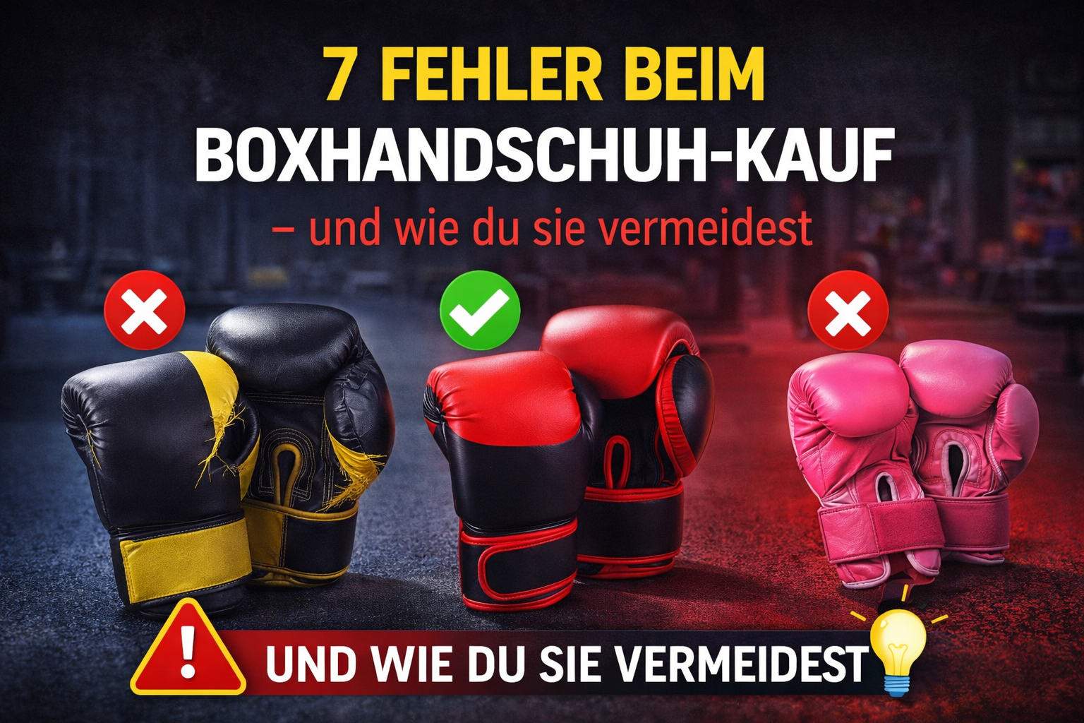 7 Fehler beim Boxhandschuh-Kauf - und wie du sie vermeidest