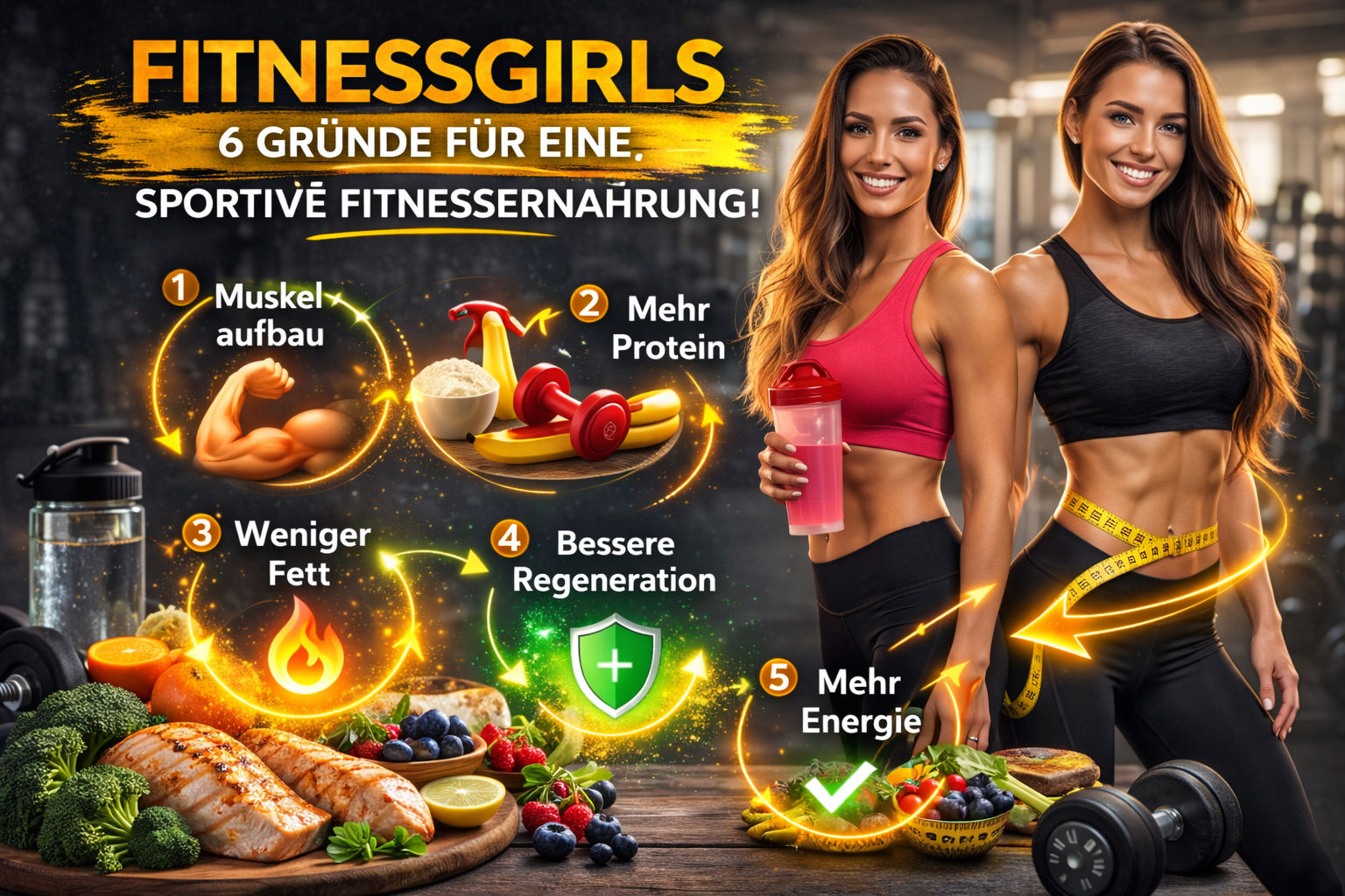 Fitnessgirls : 6 raisons d'adopter une alimentation sportive pour le fitness !